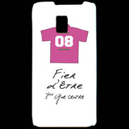 Coque LG P990 Troisième ligne centre Bonus offensif-défensif Blanc