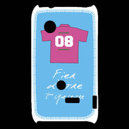 Coque Sony Xperia Typo Troisième ligne centre Bonus offensif-défensif Bleu