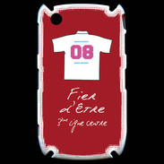 Coque Blackberry 8520 Troisième ligne centre Bonus offensif-défensif Rouge