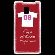 Coque LG P990 Troisième ligne centre Bonus offensif-défensif Rouge