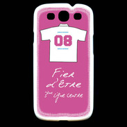 Coque Samsung Galaxy S3 Troisième ligne centre Bonus offensif-défensif Rose