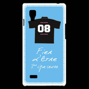 Coque LG Optimus L9 Troisième ligne centre Bonus offensif-défensif Bleu 2