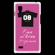 Coque LG Optimus L9 Troisième ligne centre Bonus offensif-défensif Rose 2