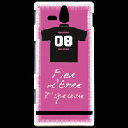 Coque Sony Xperia U Troisième ligne centre Bonus offensif-défensif Rose 2