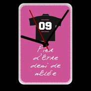 Grande pendule murale Demi de mêlée Bonus offensif-défensif Noir