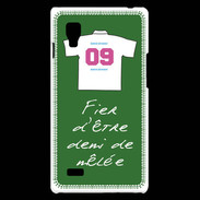 Coque LG Optimus L9 Demi de mêlée Bonus offensif-défensif Vert