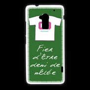 Coque HTC One Max Demi de mêlée Bonus offensif-défensif Vert