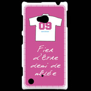 Coque Nokia Lumia 720 Demi de mêlée Bonus offensif-défensif Rose