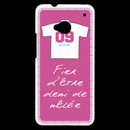 Coque HTC One Demi de mêlée Bonus offensif-défensif Rose