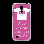 Coque Samsung Galaxy S4mini Demi de mêlée Bonus offensif-défensif Rose