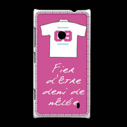 Coque Nokia Lumia 520 Demi de mêlée Bonus offensif-défensif Rose