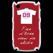 Coque Blackberry 8520 Demi de mêlée Bonus offensif-défensif Rouge