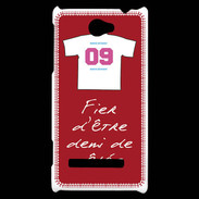 Coque HTC Windows Phone 8S Demi de mêlée Bonus offensif-défensif Rouge