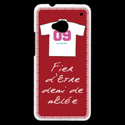 Coque HTC One Demi de mêlée Bonus offensif-défensif Rouge