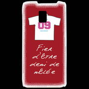 Coque LG P990 Demi de mêlée Bonus offensif-défensif Rouge