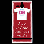 Coque Sony Xperia U Demi de mêlée Bonus offensif-défensif Rouge