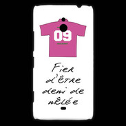 Coque Nokia Lumia 1320 Demi de mêlée Bonus offensif-défensif Blanc