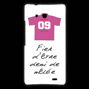 Coque Huawei Ascend Mate Demi de mêlée Bonus offensif-défensif Blanc