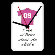 Grande pendule murale Demi de mêlée Bonus offensif-défensif Blanc