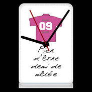Pendule de bureau Demi de mêlée Bonus offensif-défensif Blanc