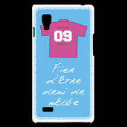 Coque LG Optimus L9 Demi de mêlée Bonus offensif-défensif Bleu
