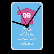 Grande pendule murale Demi de mêlée Bonus offensif-défensif Bleu