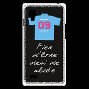 Coque LG Optimus L9 Demi de mêlée Bonus offensif-défensif Noir 2