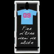 Coque Sony Xperia U Demi de mêlée Bonus offensif-défensif Noir 2