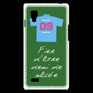 Coque LG Optimus L9 Demi de mêlée Bonus offensif-défensif Vert 2
