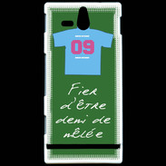 Coque Sony Xperia U Demi de mêlée Bonus offensif-défensif Vert 2