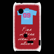 Coque Sony Xperia Typo Demi de mêlée Bonus offensif-défensif Rouge 2