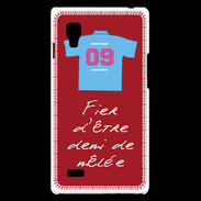 Coque LG Optimus L9 Demi de mêlée Bonus offensif-défensif Rouge 2