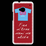 Coque HTC One Demi de mêlée Bonus offensif-défensif Rouge 2