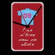 Grande pendule murale Demi de mêlée Bonus offensif-défensif Rouge 2