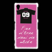 Coque Sony Xpéria Z1 Demi de mêlée Bonus offensif-défensif Rose 2