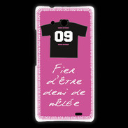 Coque Huawei Ascend Mate Demi de mêlée Bonus offensif-défensif Rose 2