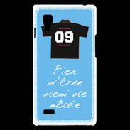 Coque LG Optimus L9 Demi de mêlée Bonus offensif-défensif Bleu 2
