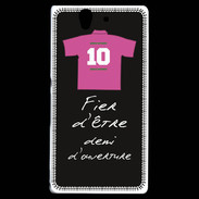 Coque Sony Xperia Z Demi d'ouverture Bonus offensif-défensif Noir