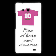 Coque Huawei Ascend Mate Demi d'ouverture Bonus offensif-défensif Blanc