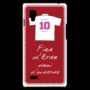 Coque LG Optimus L9 Demi d'ouverture Bonus offensif-défensif Rouge