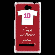 Coque HTC Windows Phone 8S Demi d'ouverture Bonus offensif-défensif Rouge