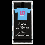 Coque Sony Xperia U Demi d'ouverture Bonus offensif-défensif Noir 2