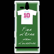 Coque Sony Xperia U Demi d'ouverture Bonus offensif-défensif Vert