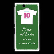 Coque Sony Xpéria Z Ultra Demi d'ouverture Bonus offensif-défensif Vert