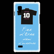 Coque LG Optimus L9 Demi d'ouverture Bonus offensif-défensif Bleu 2