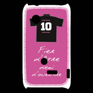 Coque Sony Xperia Typo Demi d'ouverture Bonus offensif-défensif Rose 2