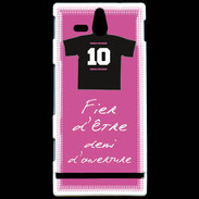 Coque Sony Xperia U Demi d'ouverture Bonus offensif-défensif Rose 2