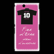 Coque Sony Xpéria Z Ultra Demi d'ouverture Bonus offensif-défensif Rose 2