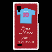 Coque LG Optimus L9 Demi d'ouverture Bonus offensif-défensif Rouge 2