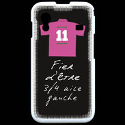 Coque Samsung ACE S5830 3/4 aile gauche Bonus offensif-défensif Noir